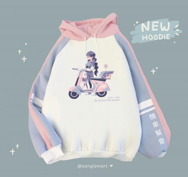 Color Block Scooter Gang Hoodie picture