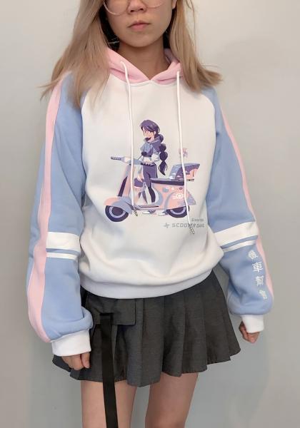 Color Block Scooter Gang Hoodie picture
