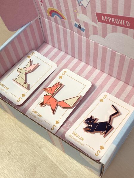 Origami Pins