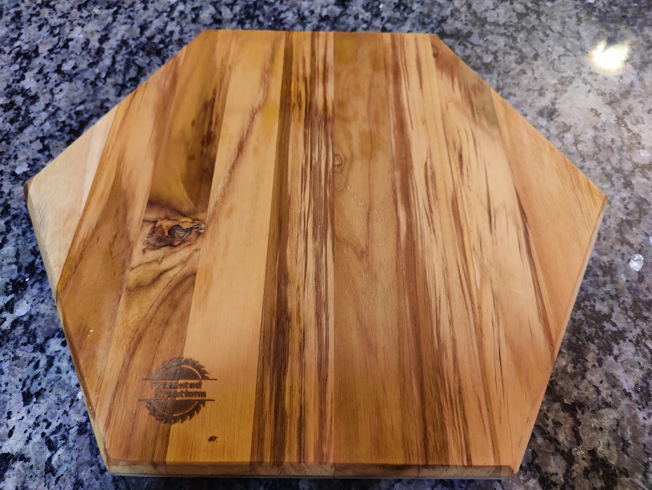 Honeycomb Cutting Board | Bee Serving Board | Housewarming Gift | Charcuterie Board | Teak Wood picture