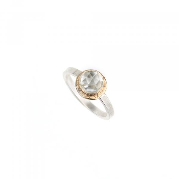 Compass Ring with Rose-cut White Topaz picture