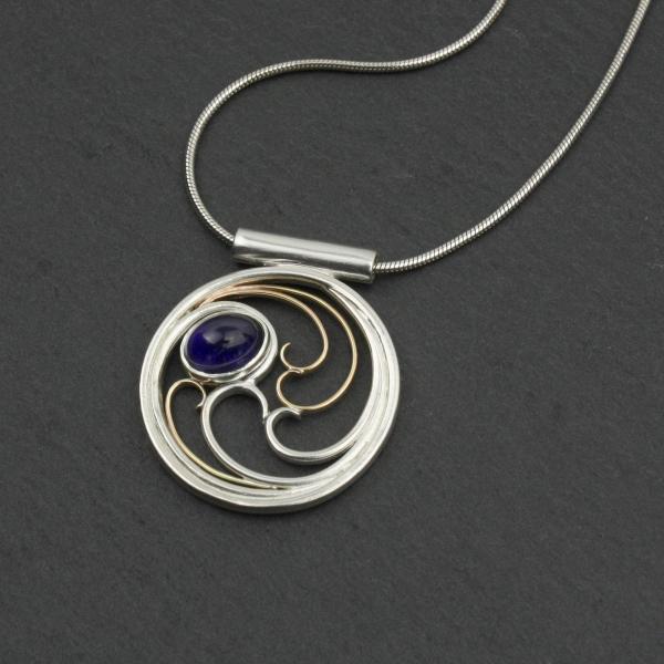 Iolite Necklace with 10k Gold picture