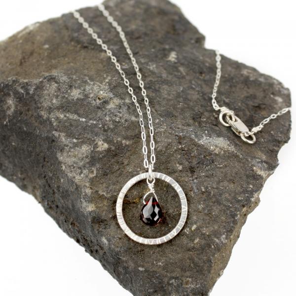 Navigator Necklace with Garnet