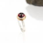 Compass Ring with Rose-cut Garnet