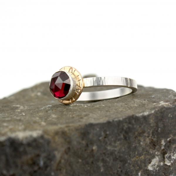 Compass Ring with Rose-cut Garnet picture
