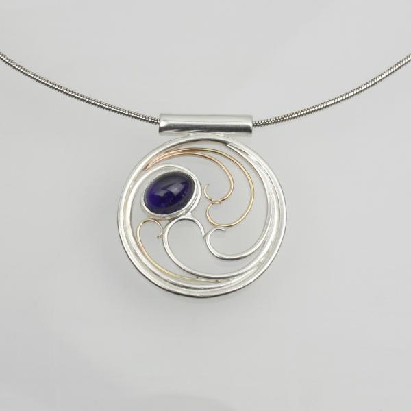 Iolite Necklace with 10k Gold picture