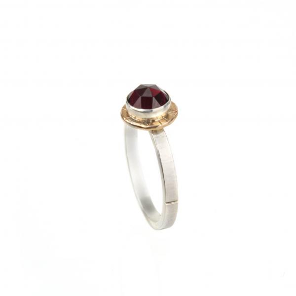 Compass Ring with Rose-cut Garnet picture