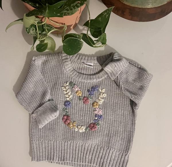 Embroidered sweater picture