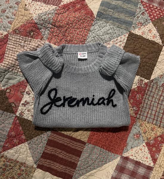 Embroidered sweater