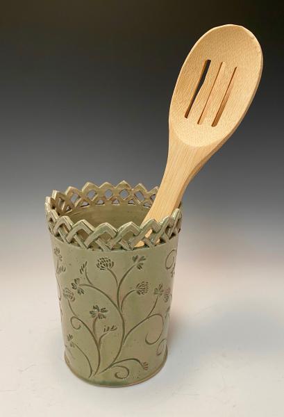 clover utensil holder/vase
