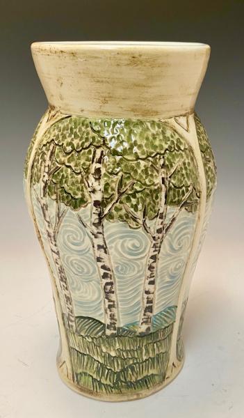 birch tree vase picture