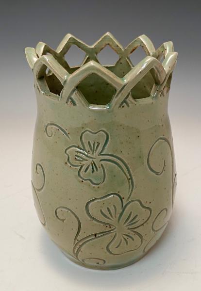 small shamrock vase