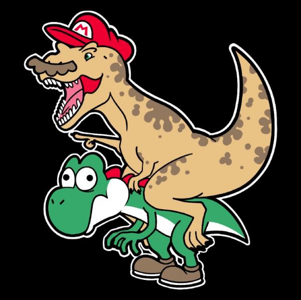 Dino Mario Odyssey T-Shirt picture