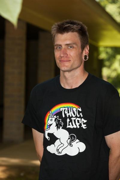 Thug Life Rainbow Unicorn T-Shirt (Black) picture