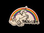 THUG LIFE RAINBOW UNICORN VINYL DECAL (4")