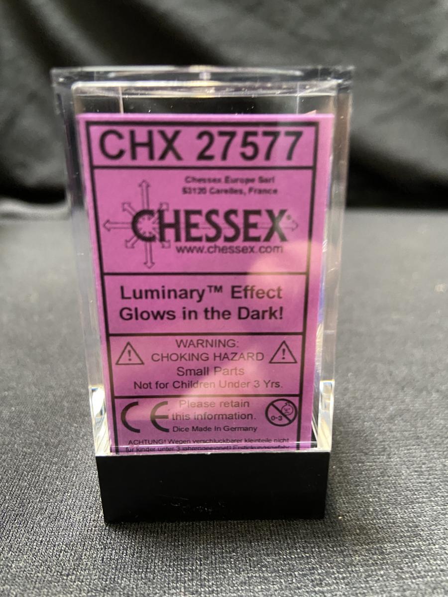 Chessex Borealis Purple/White Dice Set picture