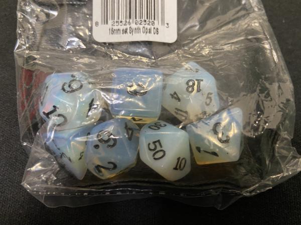 Large Opal 7-Piece Dice Set picture