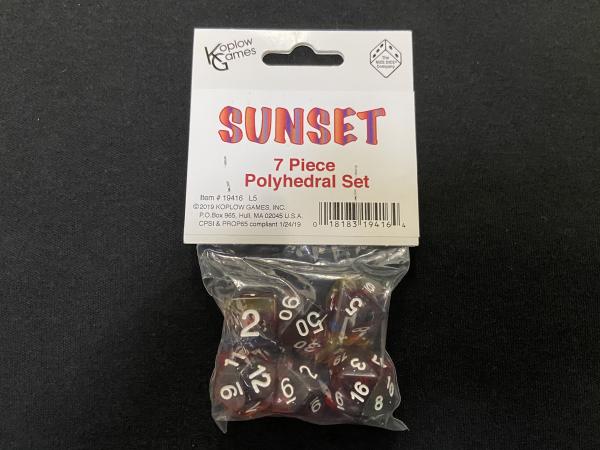 Kaplow Sunset 7-Piece Dice Set picture