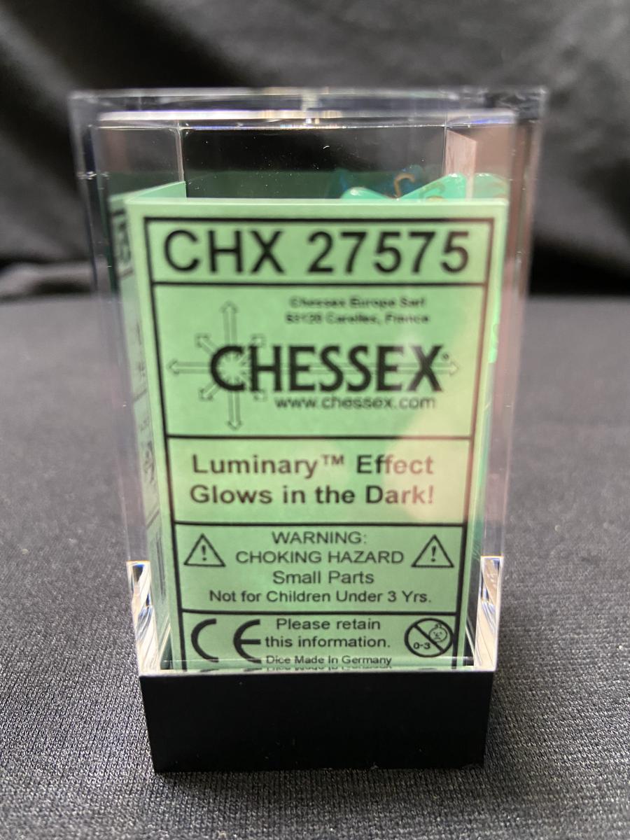 Chessex Borealis Light Green/Gold 7-Die Set picture
