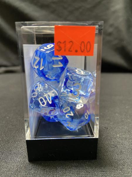 Chessex Nebula Dark Blue/White 7-Die Set picture