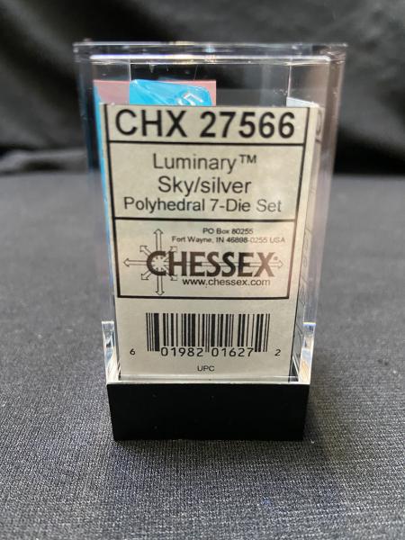 Chessex Luminary Sky/Silver 7-Die Set picture