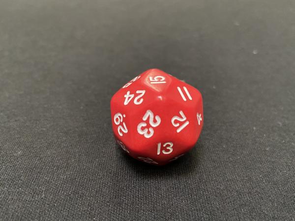D30 Gaming Dice (Red) picture