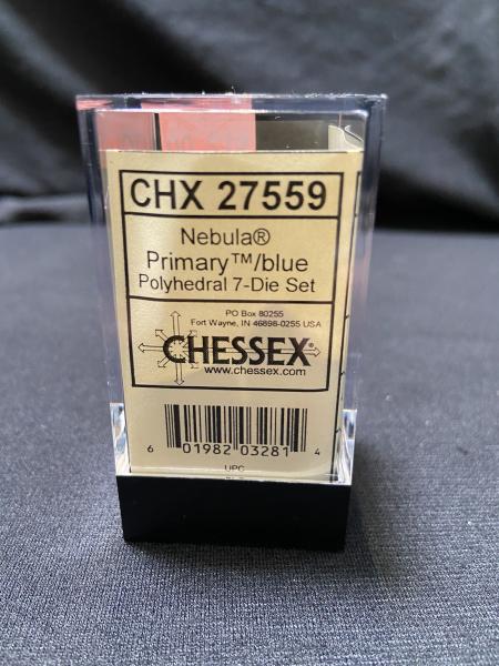 Chessex Nebula Primary/Blue 7-Die Set picture