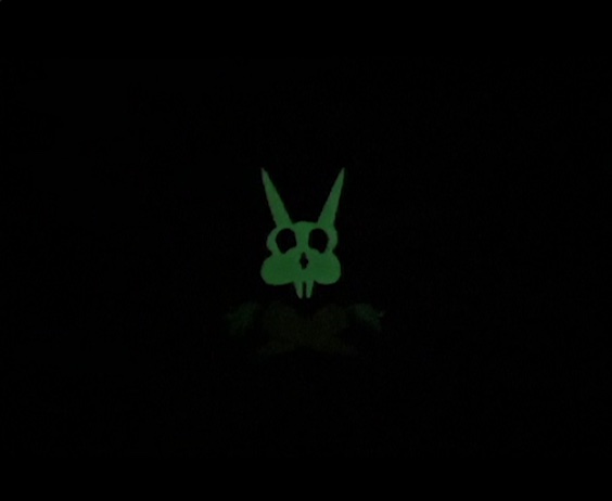 Pirate Doom Bunny Glow in the Dark Enamel Pin picture