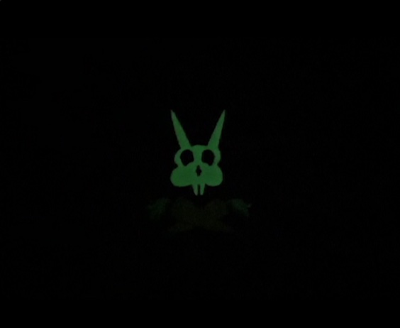 Pirate Doom Bunny Glow in the Dark Enamel Pin picture