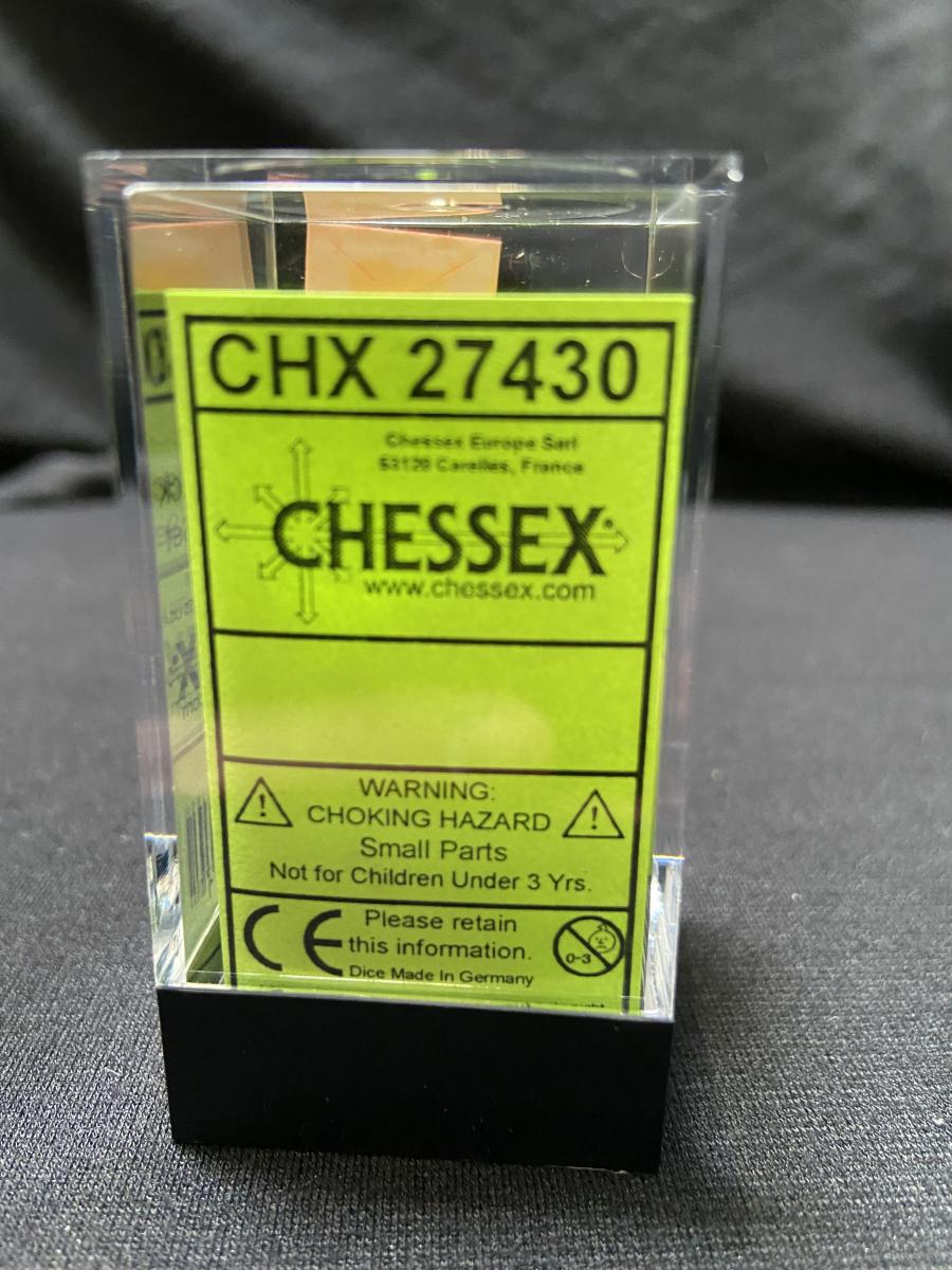 Chessex Vortex Bright Green/Black 7-Die Set picture