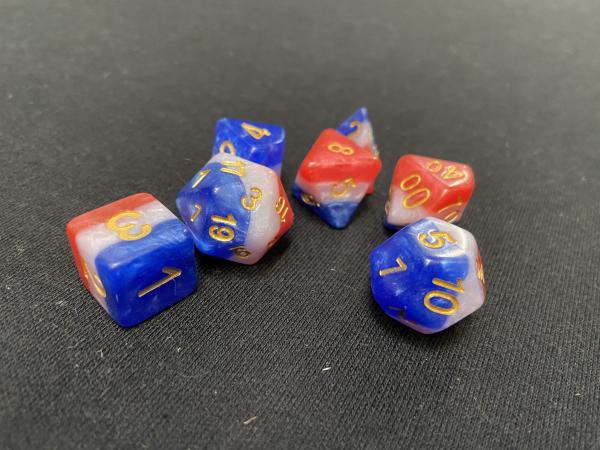 Koplow Old Glory 7-Piece Dice Set