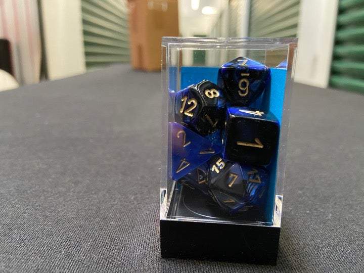 Chessex Black-Blue/Gold 7-Die Set picture