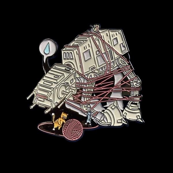 Cats vs. AT-AT Pin