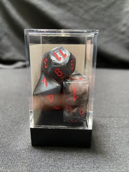 Chessex Velvet Black/Red 7-Die Set picture