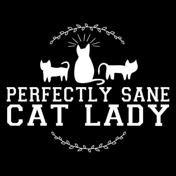 Perfectly Sane Cat Lady Racerback Tank Top picture