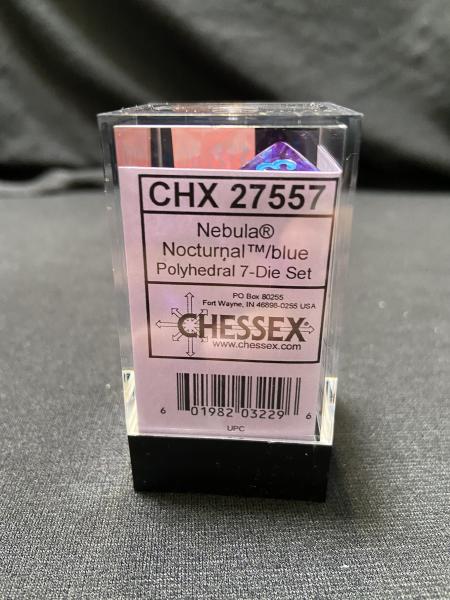 Chessex Nebula Nocturnal/Blue 7-Die Set picture