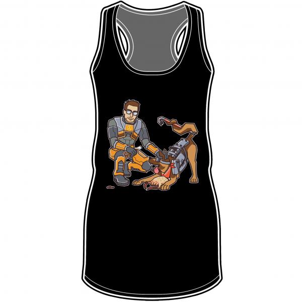 Of Canines and Crowbars Racerback Tank Top picture
