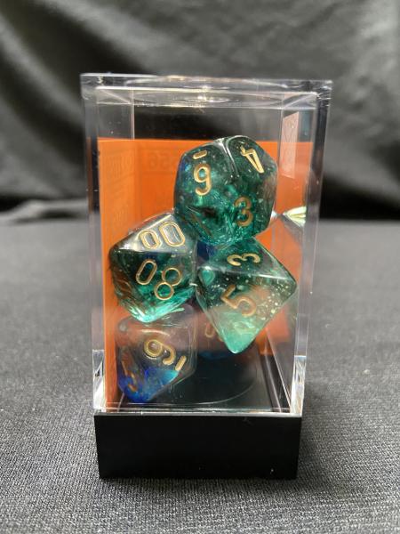 Chessex Nebula Oceanic/Gold 7-Die Set picture