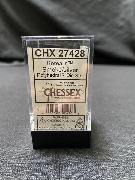 Chessex Borealis Smoke/Silver 7-Die Set picture
