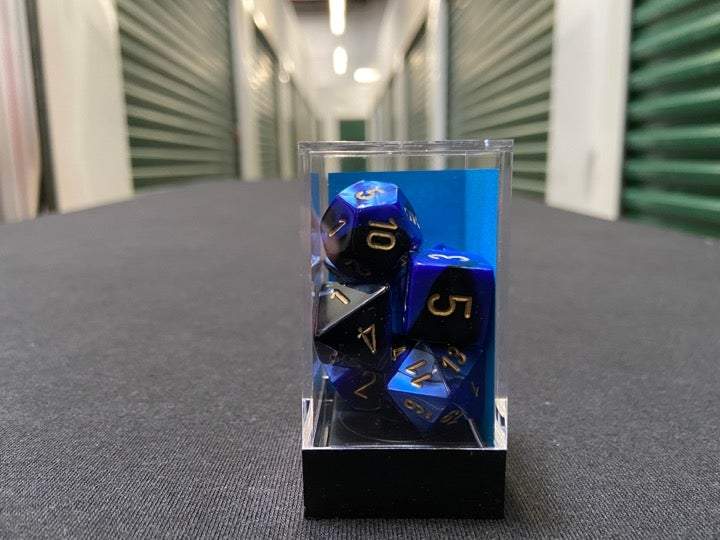 Chessex Gemini Black-Blue 7-Die Set picture