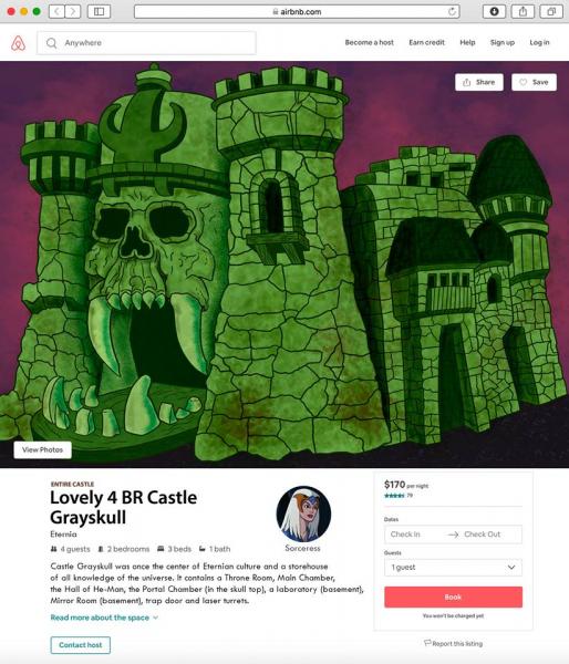 Castle Grayskull Airbnb 11" x 17" Print
