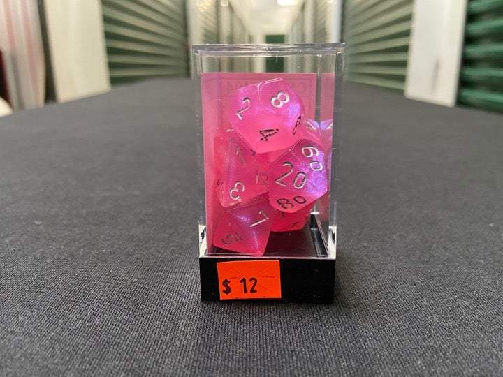 Chessex Borealis Pink/Silver 7-Die Set picture