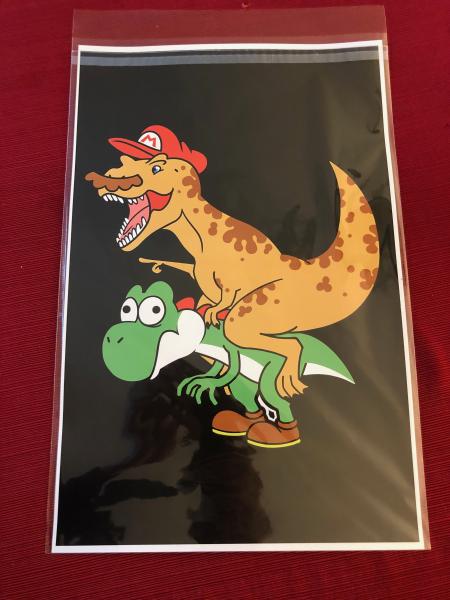 Dino Mario Odyssey 11" x 17" Print picture