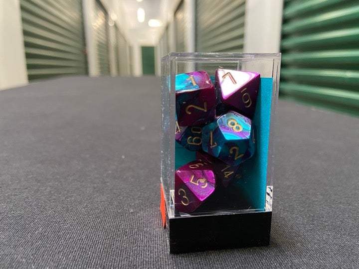 Chessex Gemini Purple-Teal 7-Die Set picture