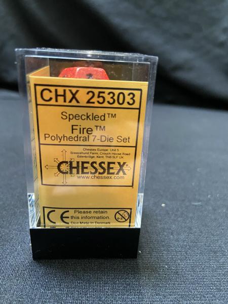 Chessex Speckled Fire 7-Die Set picture