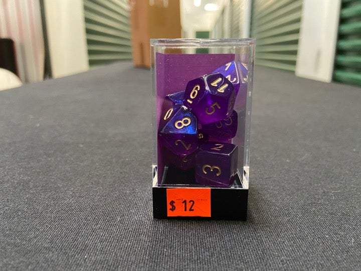 Chessex Royal Purple-Gold 7-Die Set picture