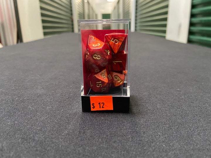 Chessex Scarab Scarlet-Gold 7-Die Set picture