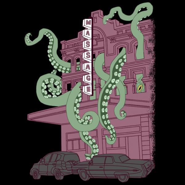 Tentacle Massage Parlor T-Shirt picture