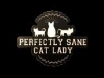 PERFECTLY SANE CAT LADY VINYL DECAL(4")