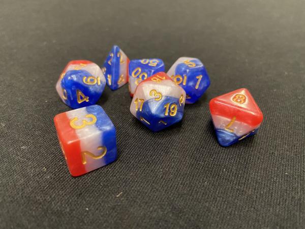 Koplow Old Glory 7-Piece Dice Set picture